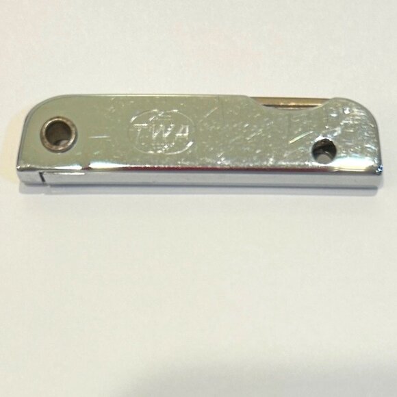 TWA Pocketknife Small Silvertone VINTAGE - Picture 2 of 11